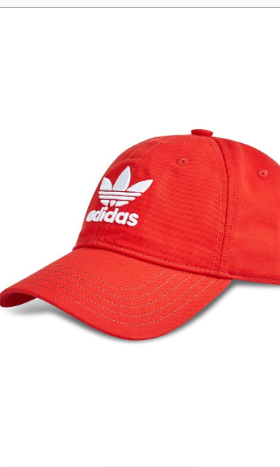 adidas trefoil cap red