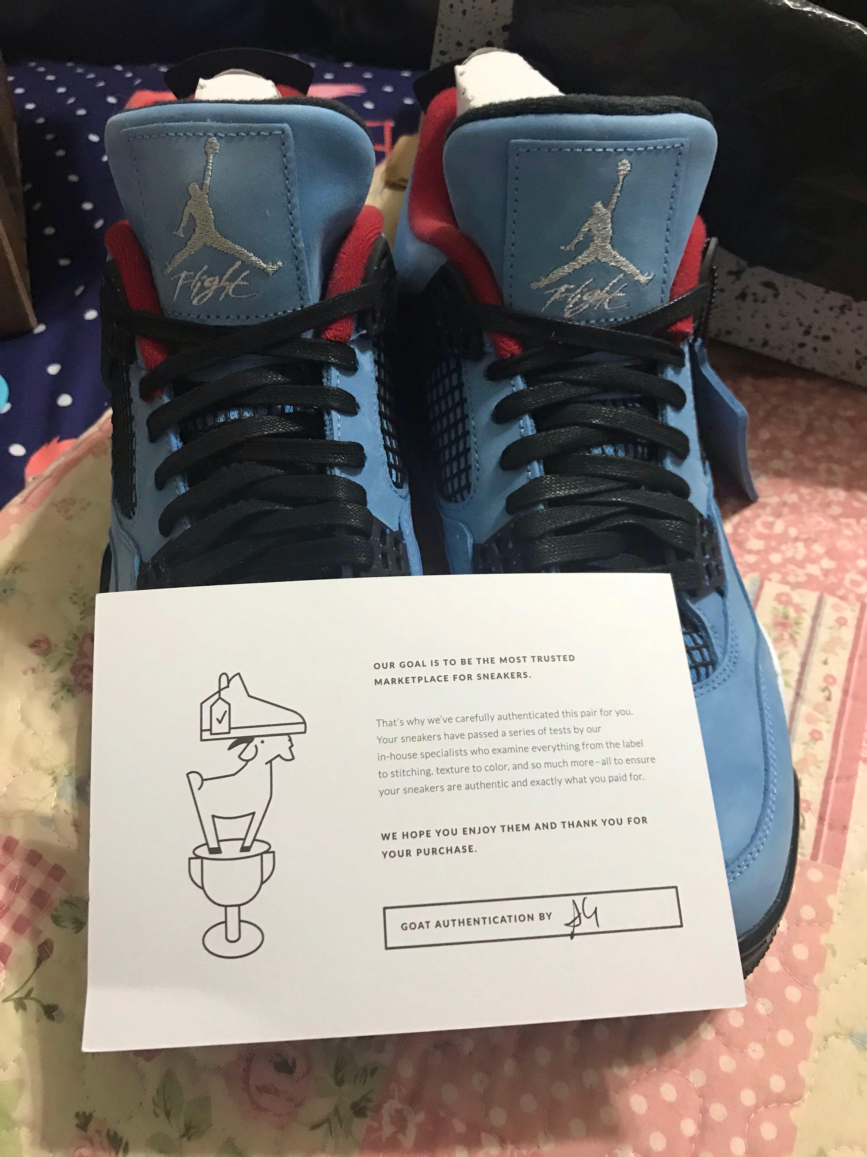 travis scott jordan 4 goat