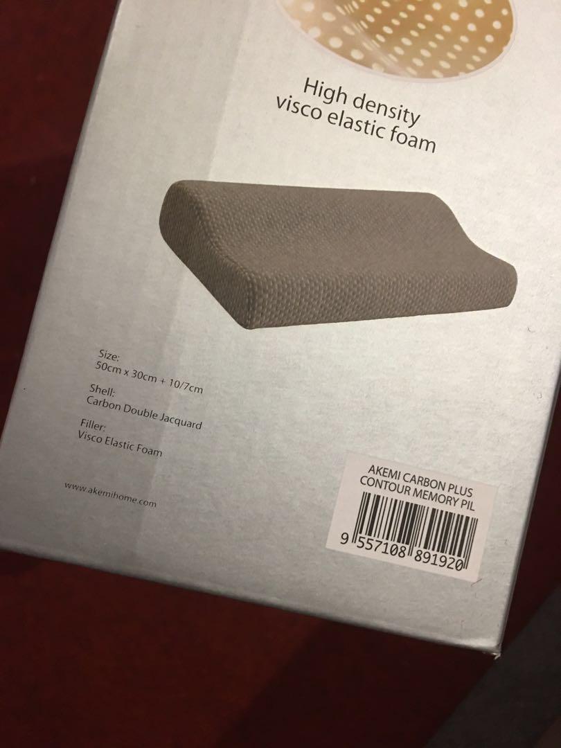Akemi carbon plus contour memory pillow new arrivals