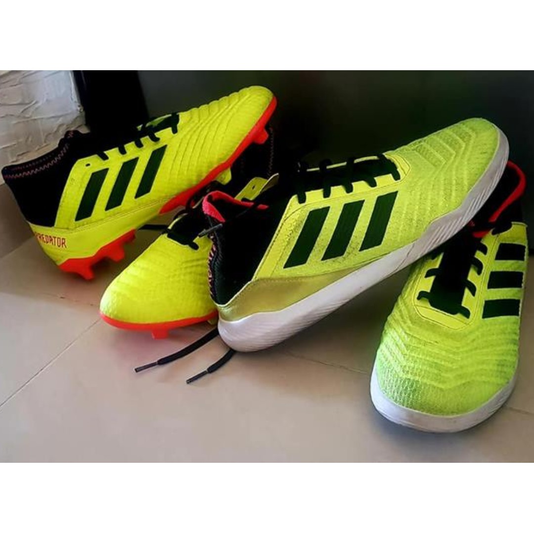 Authentic Adidas Predator Tango 18.3 TR and Adidas Predator 18.3 FG AG Soccer Boots Shoes Bundle Sale 70.00 for both Luxury Sneakers Footwear on Carousell