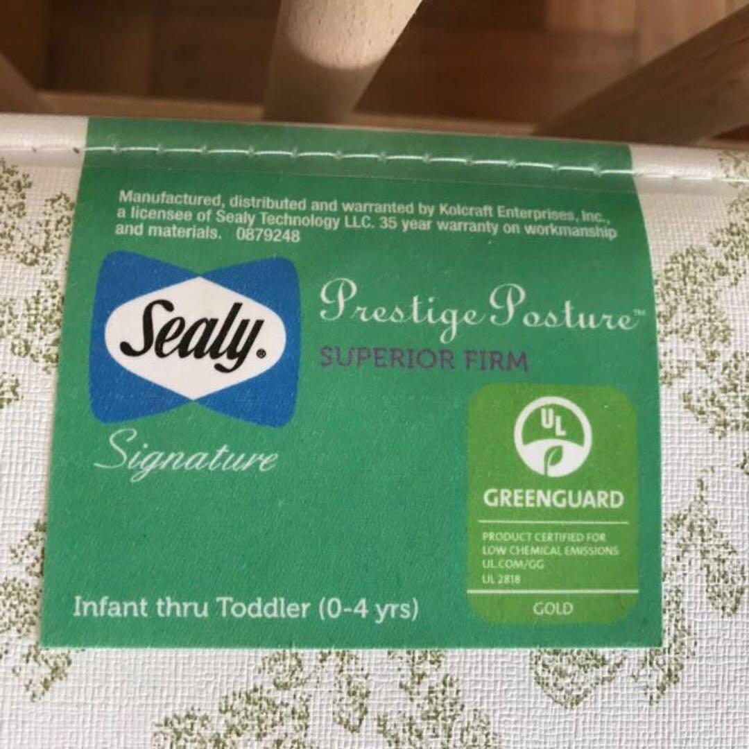 sealy prestige posture superior firm crib mattress