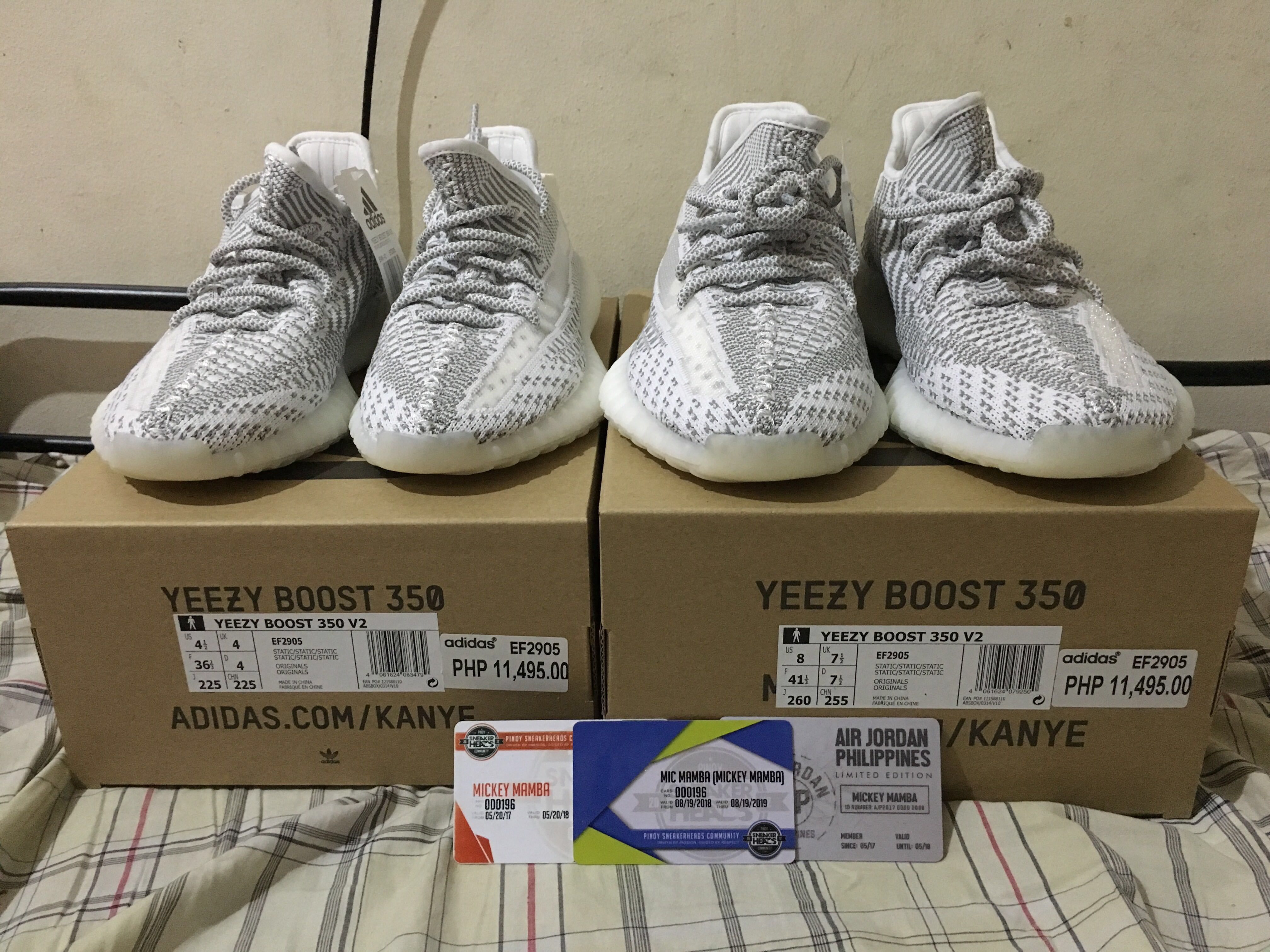 Yeezy Boost 350 V2 Static White Non reflective US 9.5