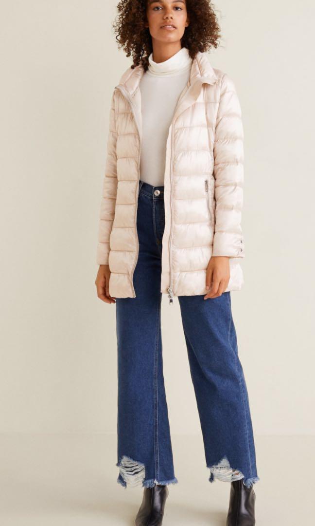 Mango down jacket sales