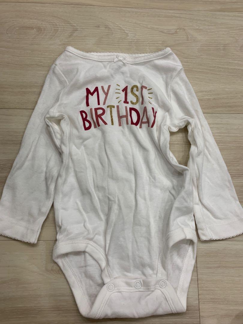 1st birthday onesie girl carters