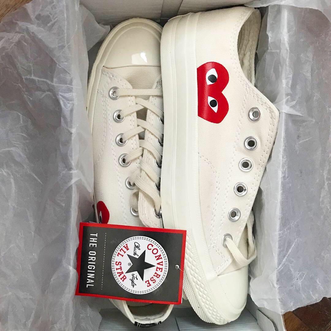 CDG Play x Converse All Star Cream Vietnam Ed