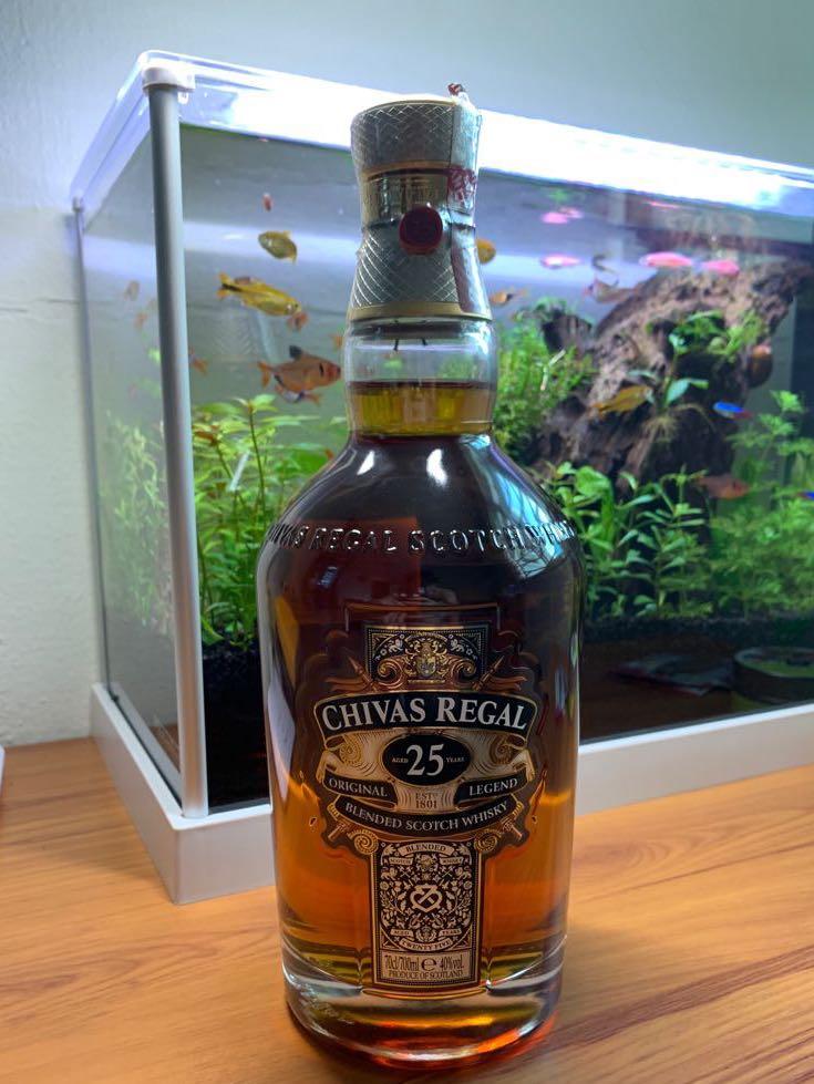 Chivas Regal 25 Years 700ml Food Drinks Alcoholic Beverages On Carousell