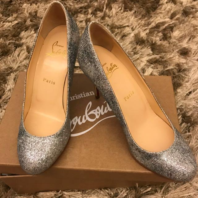 Christian Louboutin Fifi Glitter Heels