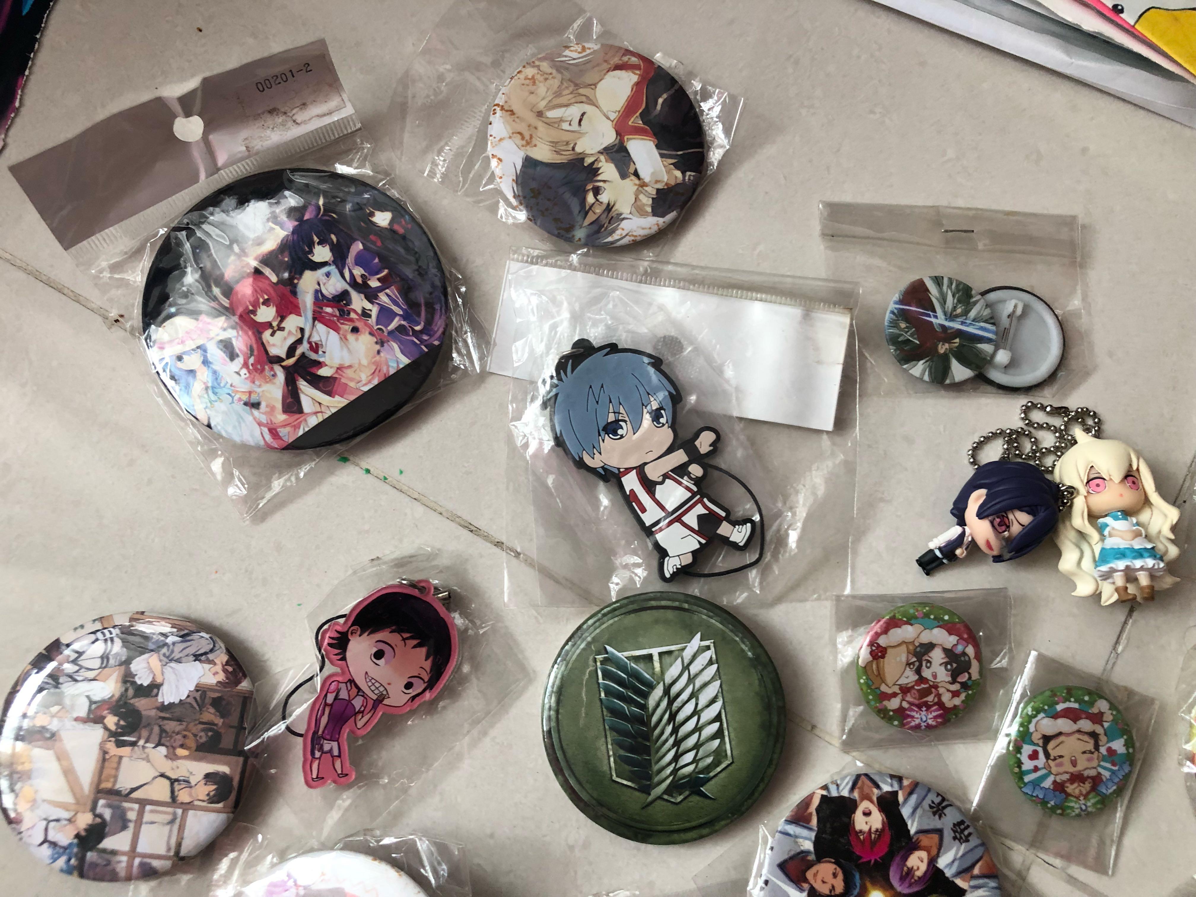 CUTE ANIME KEYCHAINS pins Hobbies Toys Memorabilia