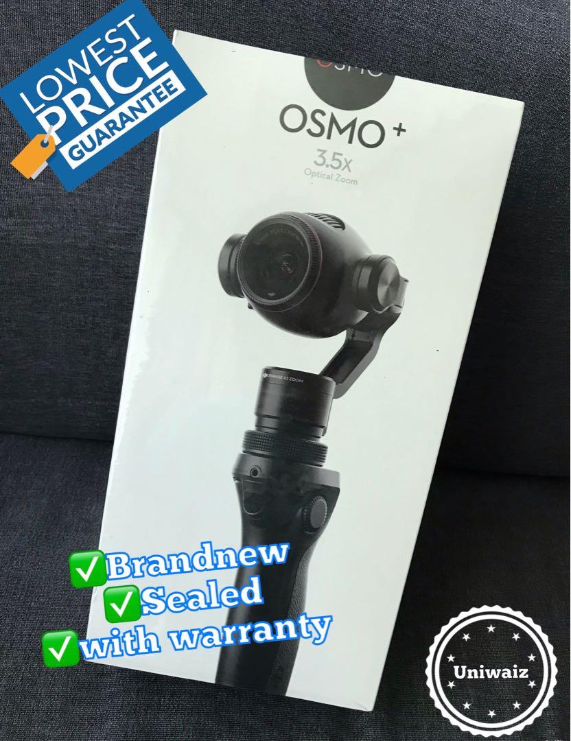 DJI Osmo+ Handheld camera 3.5x optical zoom brandnew (Category: Video Cameras) located in Mandaluyong City. Submitted by uniwyse (Listing ID 208872175, Image 3). Description: - Genuine Original, Guaranteed Unopened - Original Factory-Sealed Box - All Original & Complete Packages Included Dji Osmo + Zenmuse x3 zoom ( Brandnew ) DJI Osmo+ Highlights 3-Axis Gimbal 4K Camera with 1/2.3" CMOS Sensor 12MP Stills 3.5x Optical Zoom and 2x Digital Zoom St