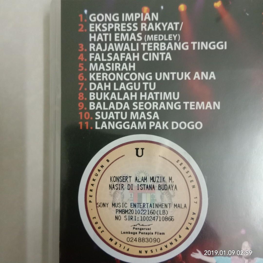 Dvd M Nasir Konsert Alam Muzik M Nasir Di Istana Budaya 2010 Music Media Cd S Dvd S Other Media On Carousell