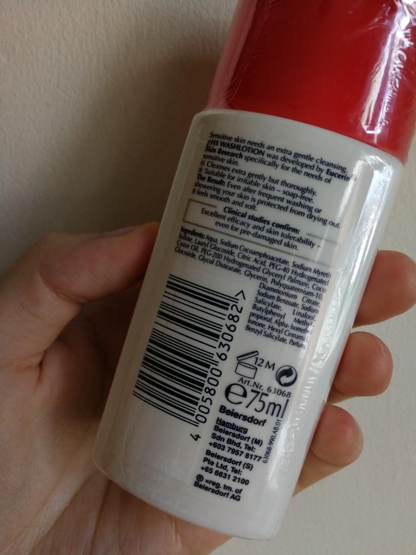 Eucerin pH5 Wash Lotion for Body and Face (75ml), Beauty & Personal