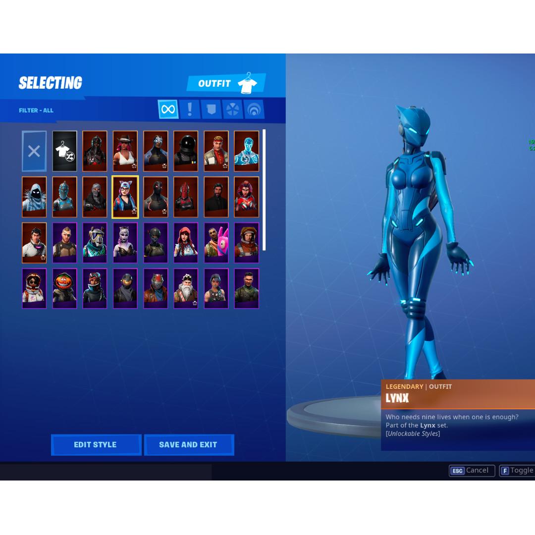 Fa Og Black Knight Fortnite Account Toys Games Video Gaming Video Games On Carousell