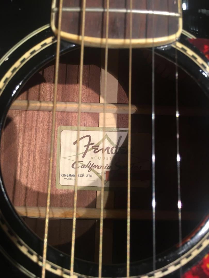 Fender Kingman SCE 3TS electric acoustic, Hobbies & Toys, Music & Media