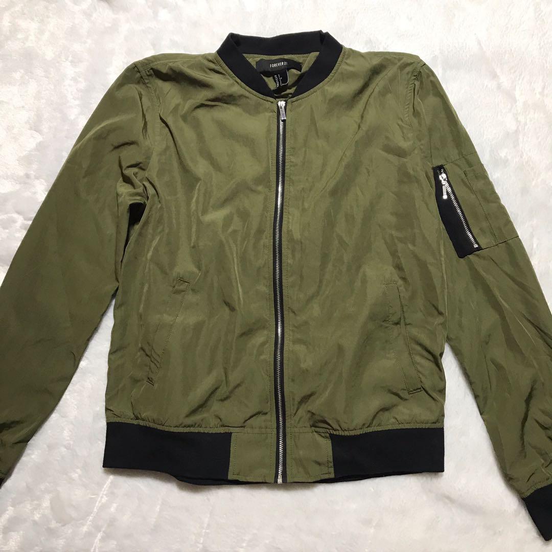 Green bomber jacket forever 21 store