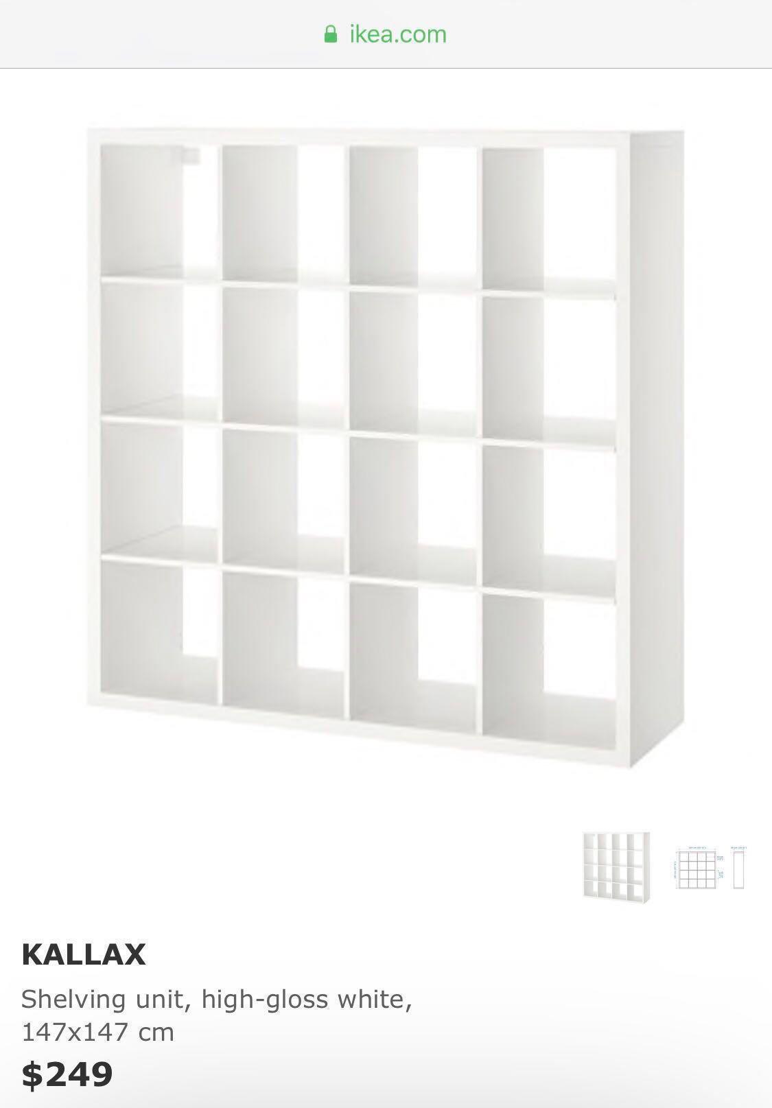Free Delivery Bn Ikea Kallax Shelving Unit Furniture Shelves