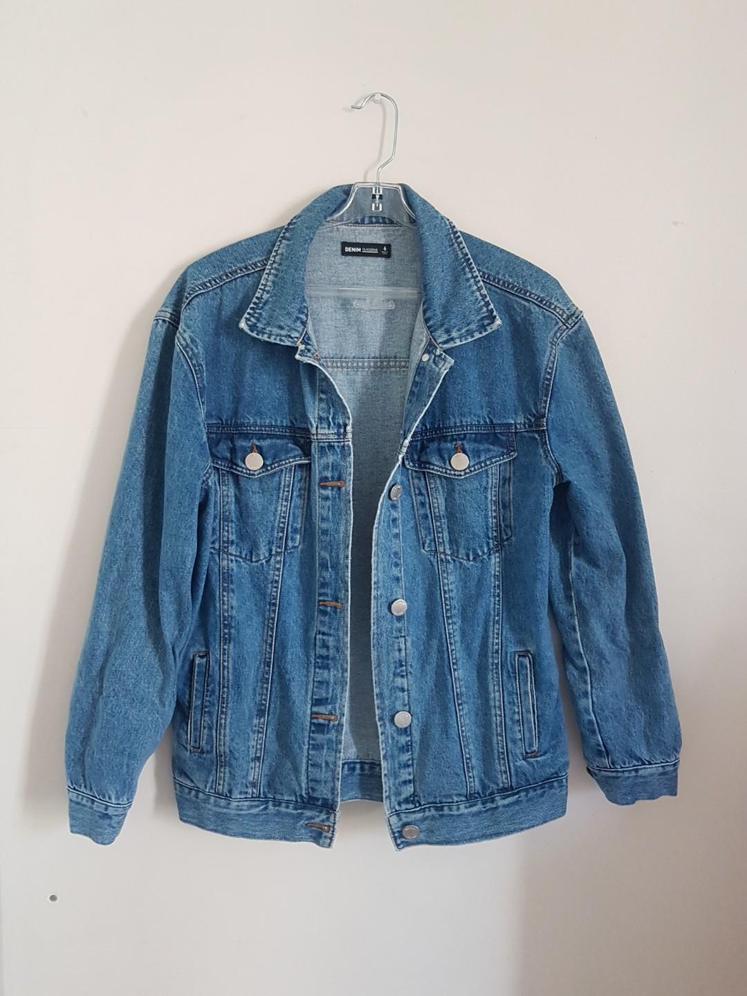 glassons oversized denim jacket