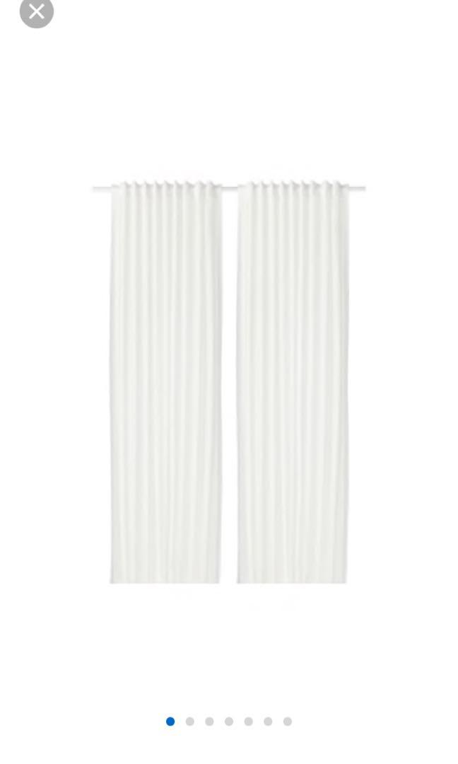 Ikea Vivan White Day Curtains Brand New And Unopened Furniture