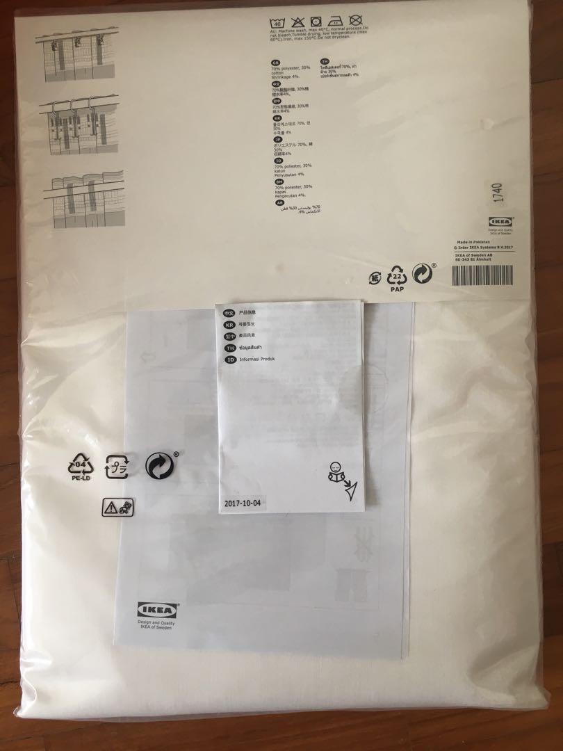 Ikea Vivan White Day Curtains Brand New And Unopened Furniture