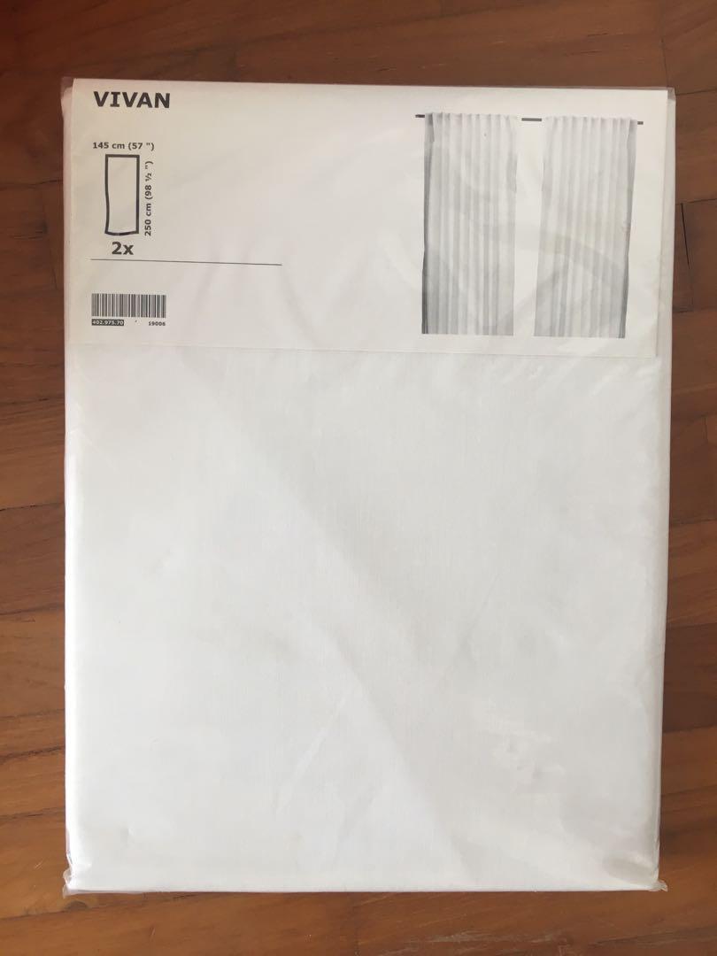 Ikea Vivan White Day Curtains Brand New And Unopened Furniture