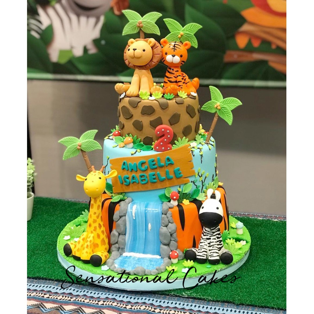 Zoo Animals Jungle 3d Animal Sugar Handcrafted Kids Children Custom 3d Cake Singaporecake Cutecake Charactersugarcraftcake Singaporecake Childrencake Specialthemecake Birthdaycakesingapore Animalscake 1stbirthday Food Drinks Baked Goods On