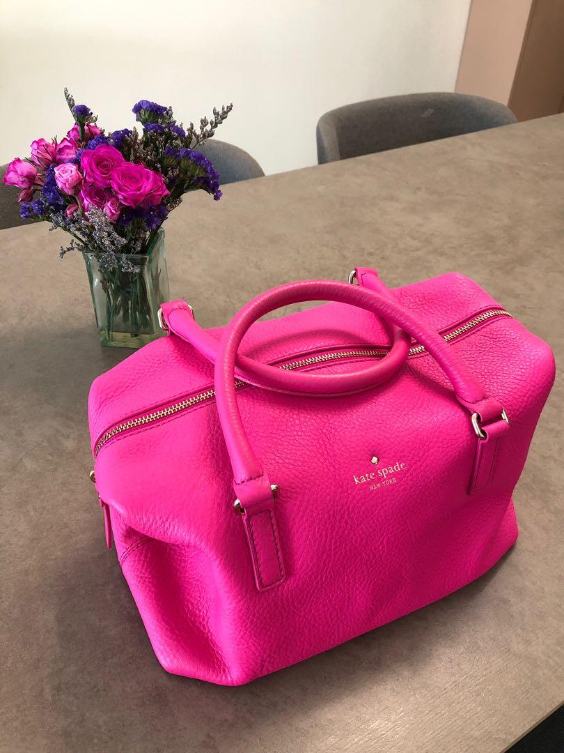 Kate Spade hot pink bag, Women's Fashion, Bags & Wallets, Tote Bags on  Carousell