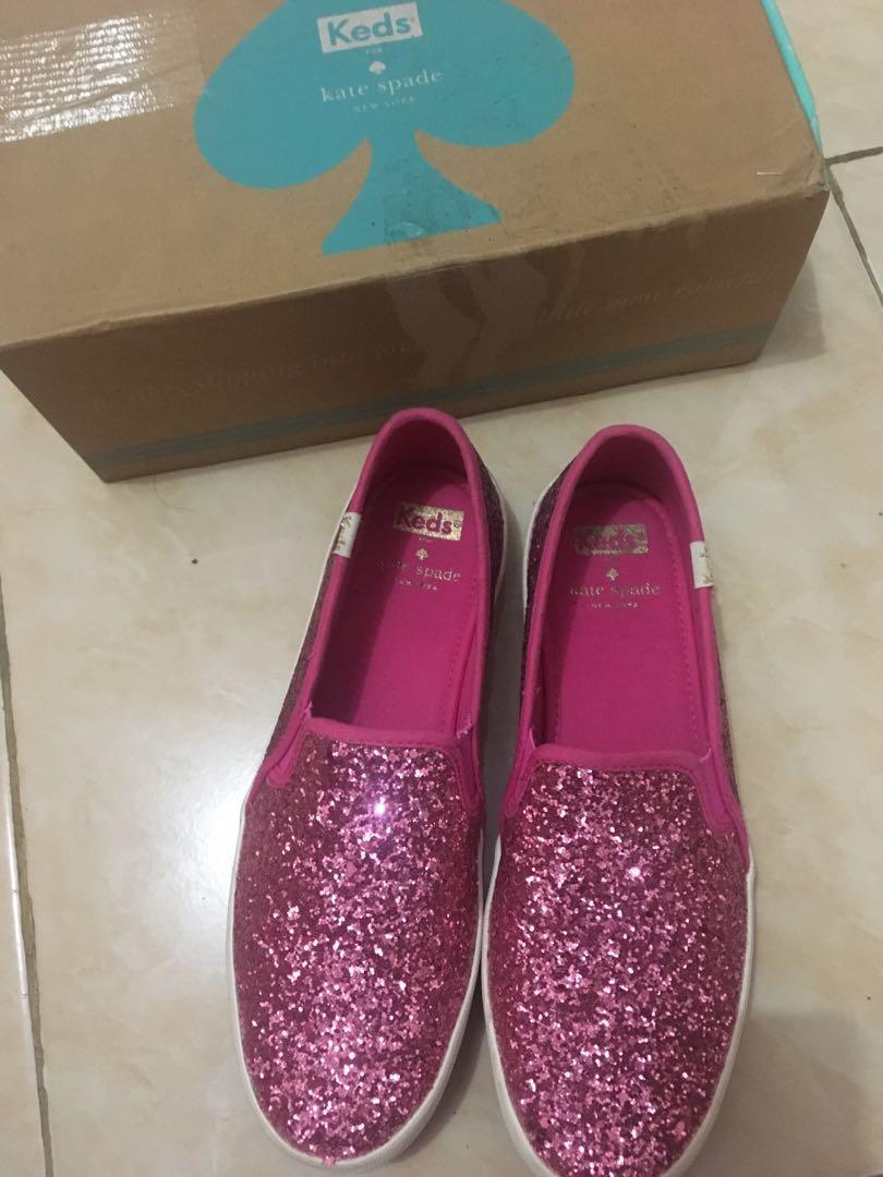 kate spade double decker glitter