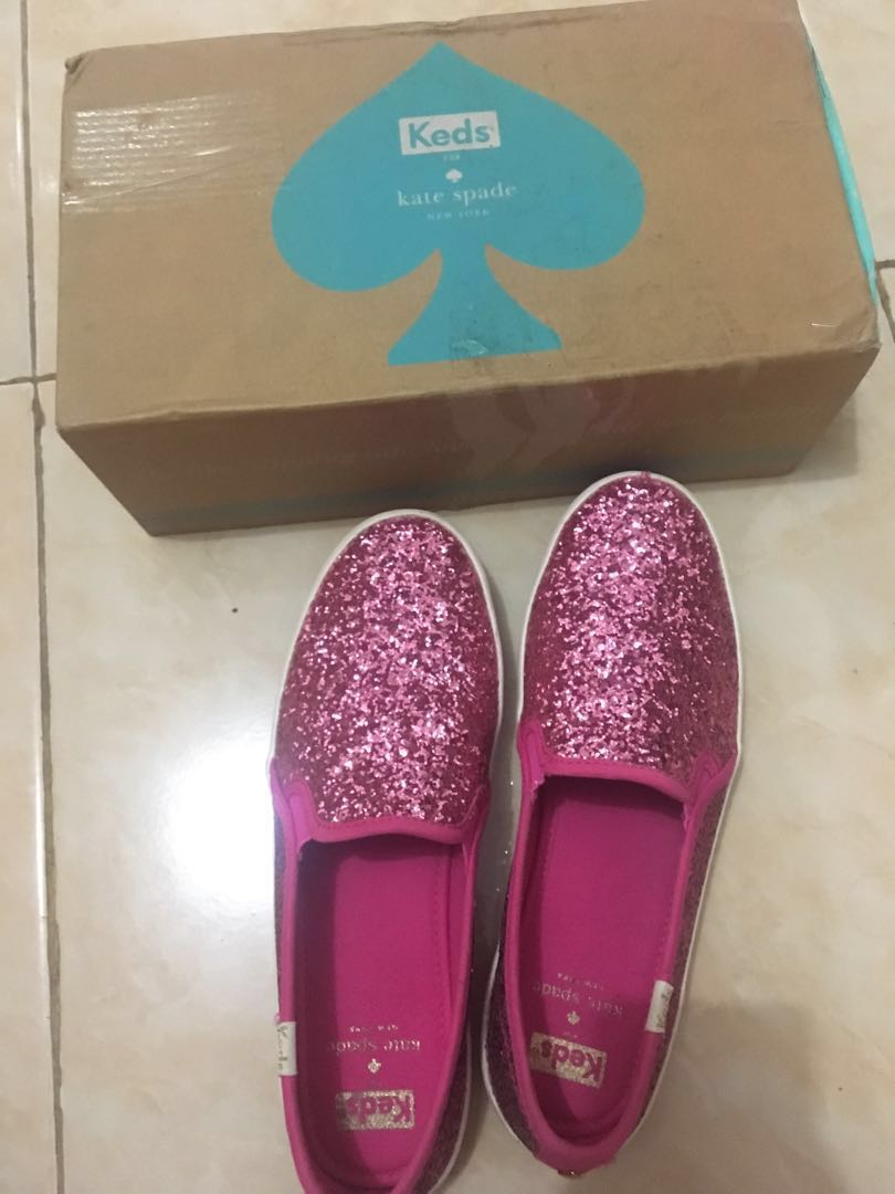 kate spade double decker glitter