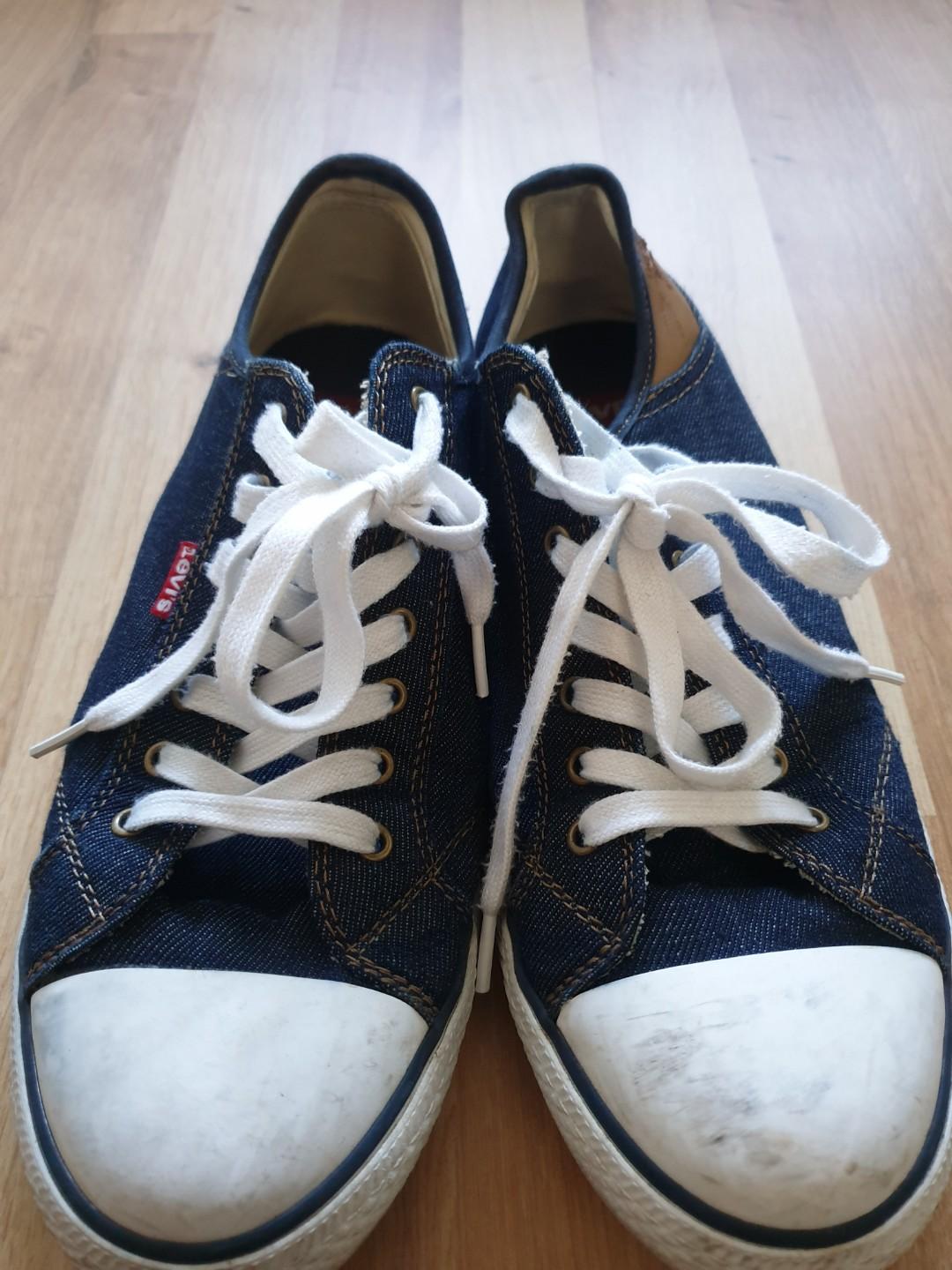 Levis navy blue sneaker shoe Men s Fashion Footwear Sneakers on Carousell
