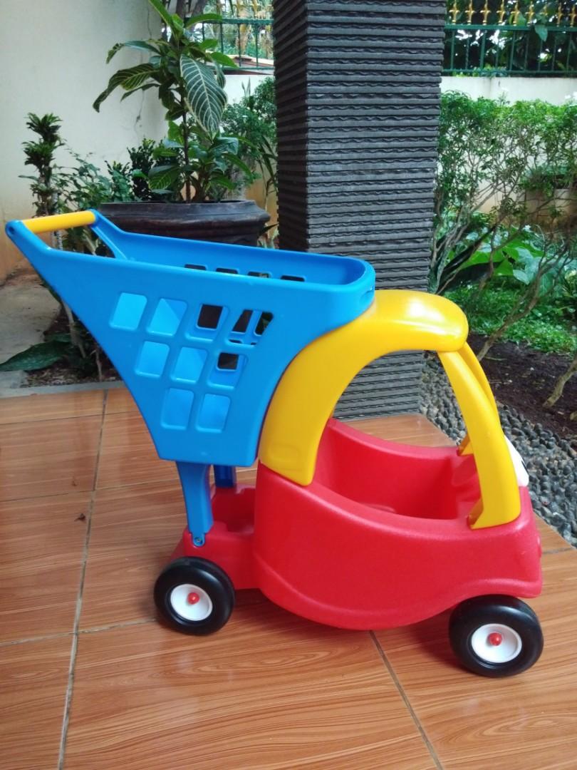 little tikes shopping cart blue