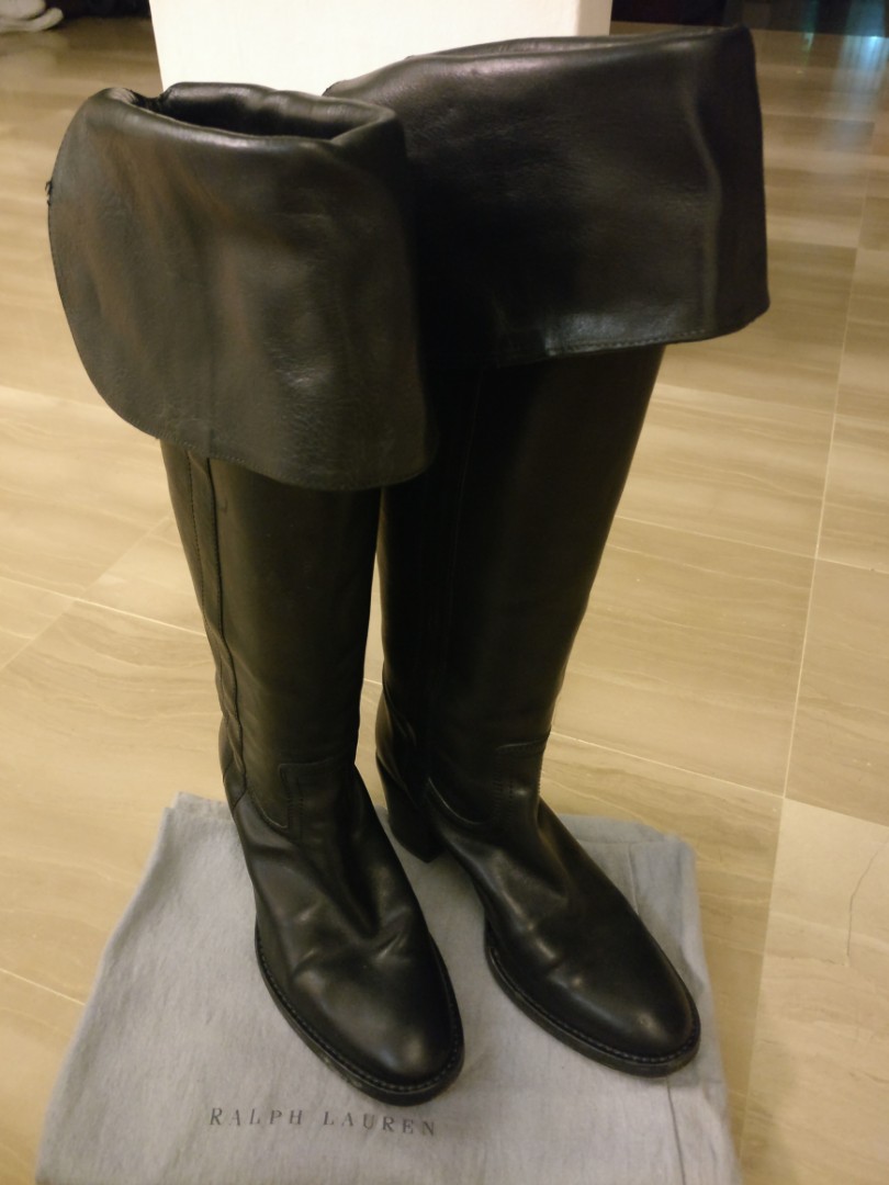 ralph lauren black boots