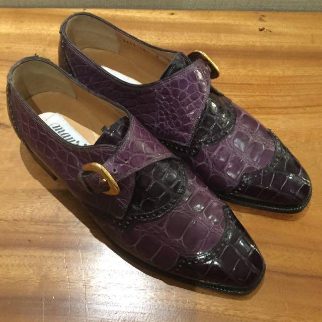 Purple alligator clearance shoes