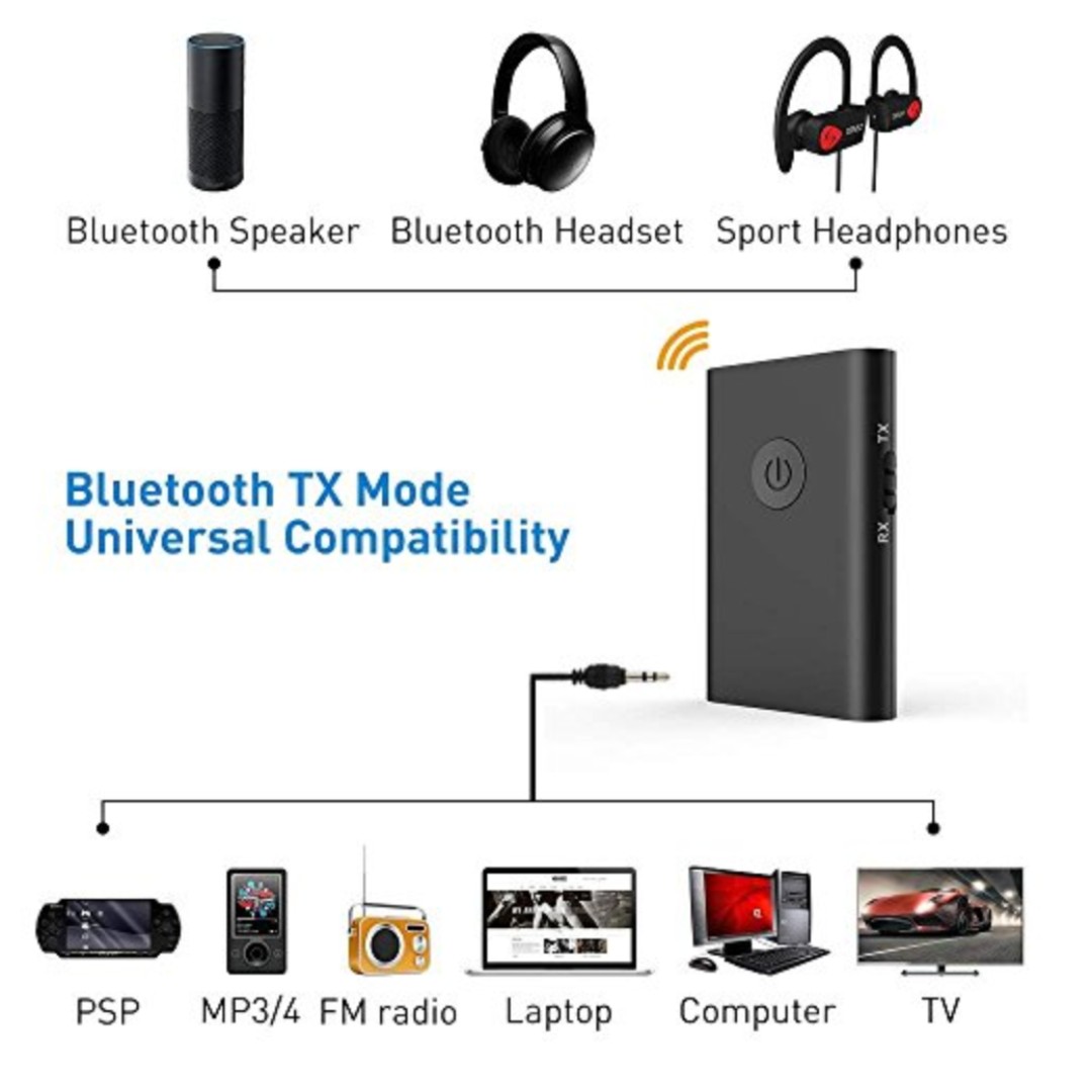 P13 HiGoing AUX Bluetooth Transmitter Receiver 2 in 1 Wireless 3.5mm Audio Adapter for TV Home Car Audio Stereo System EDR A2DP AVRCP Audio Other Audio Equipment on Carousell