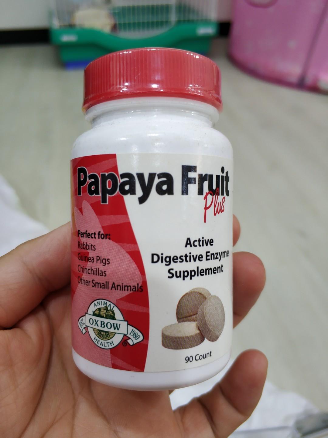 Oxbow papaya tablets for rabbits clearance