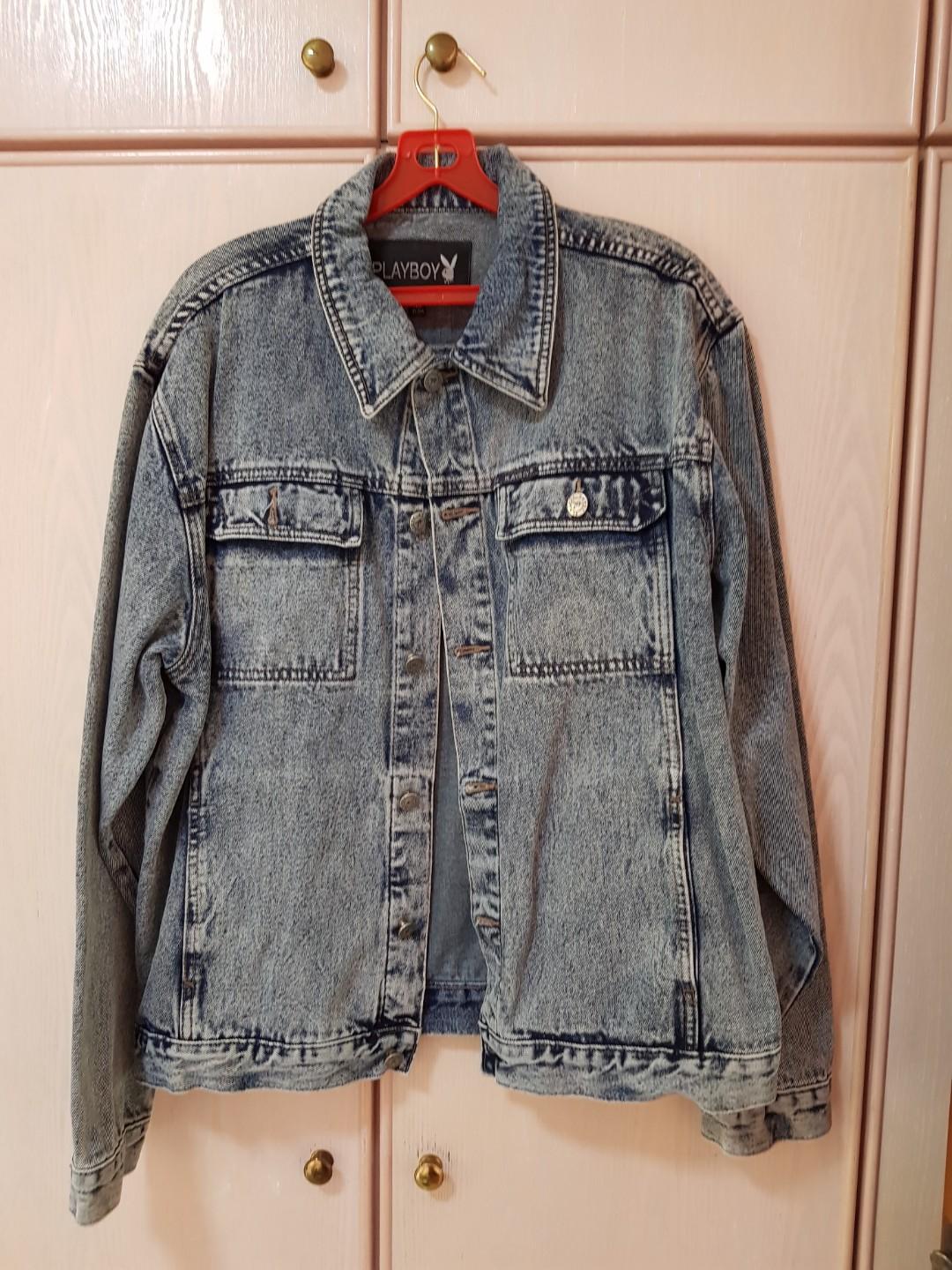 playboy denim jacket mens