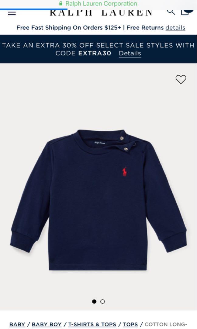 ralph lauren cotton long sleeve