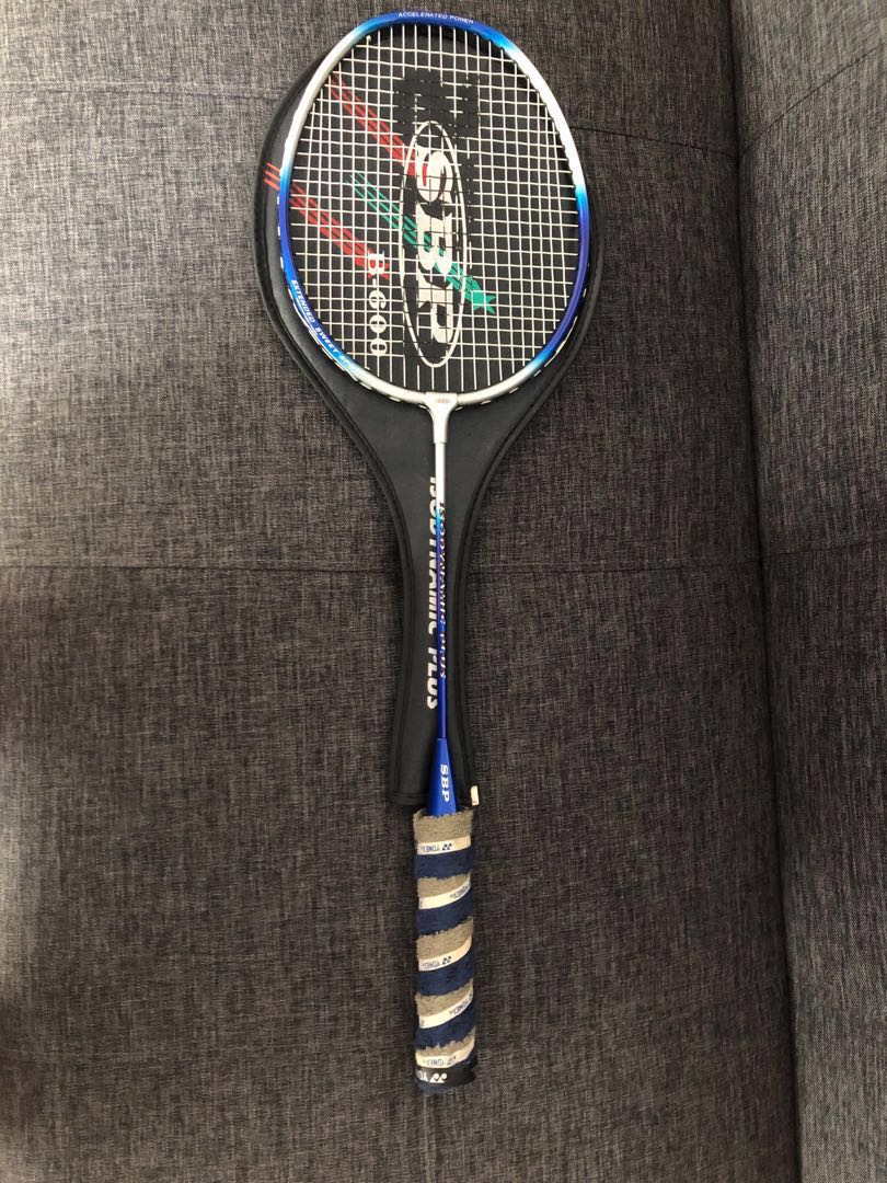 SBP Badminton racket (with cover), Sports Equipment, Sports and Games, Racket and Ball Sports on Carousell