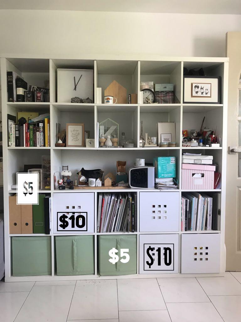 Shelving Display Ikea Kallax Furniture Shelves Drawers On Carousell