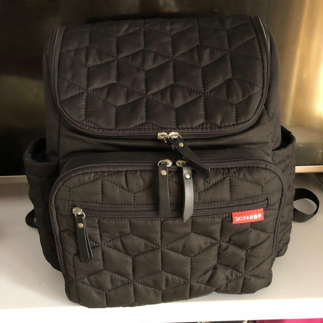 skip hop army diaper bag