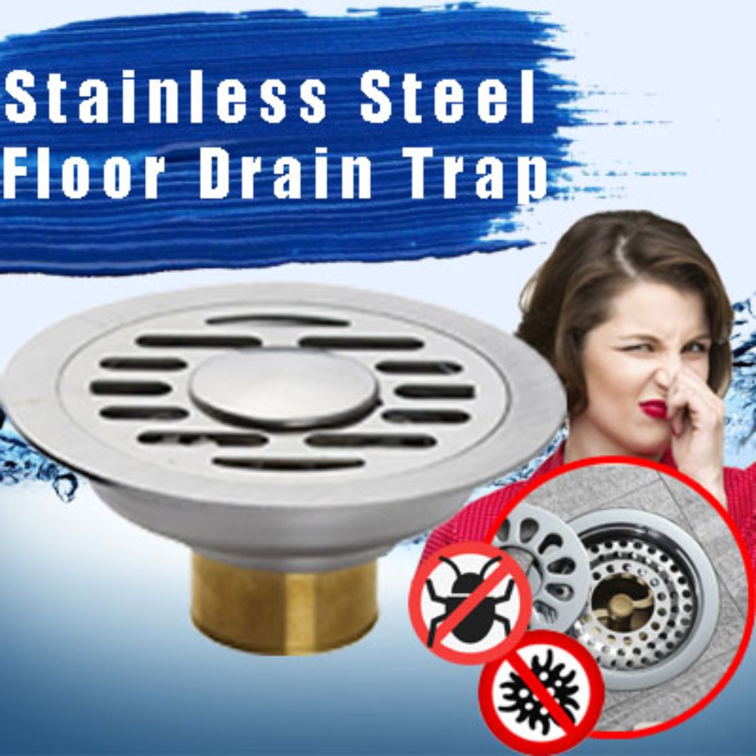 Stainless Steel Floor Drain Trap Smell Proof And Pest Away Bicycles Pmds Parts Accessories On Carousell