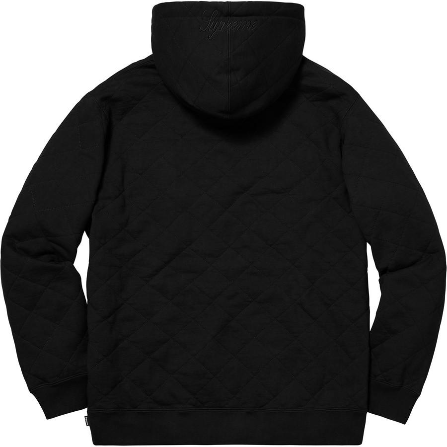 Supreme quilted hooded sweatshirt hot sale