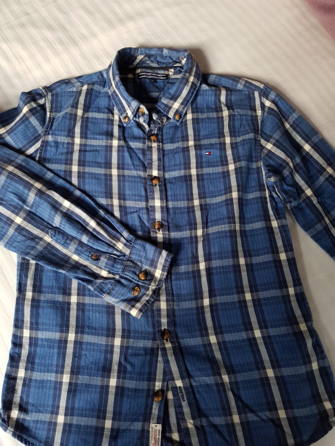 Tommy Hilfiger and H M Boy s Shirts Babies Kids Babies Kids Fashion on Carousell
