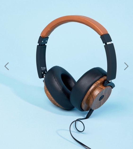 Typo Woodgrain Bluetooth Wireless Headphones With Box