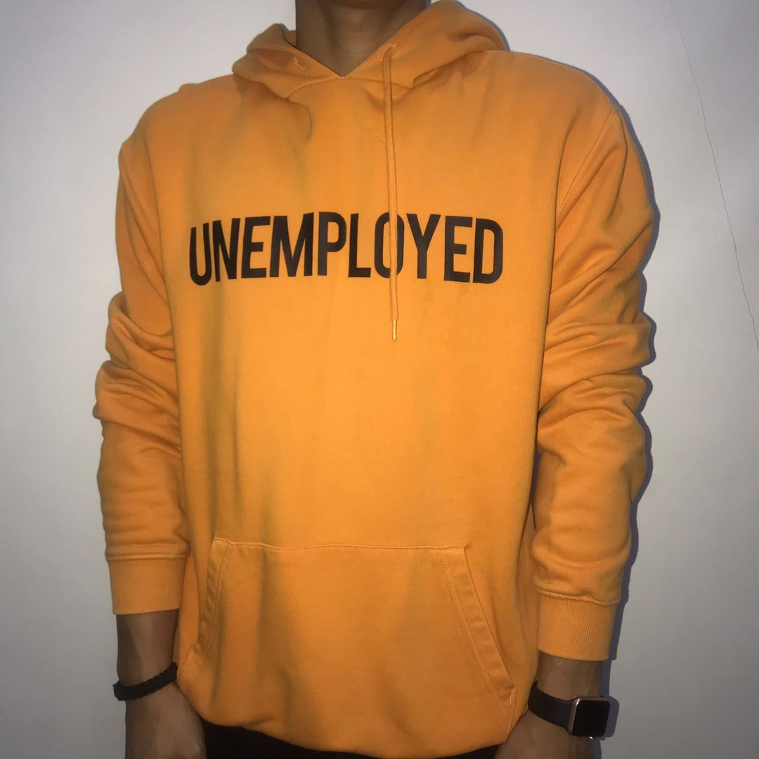 yellow unemployed hoodie