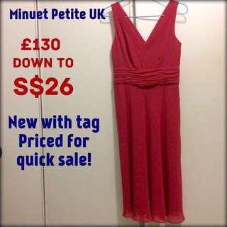 Classic designer Lady in Red Dress Minuet UK 10/12 CNY