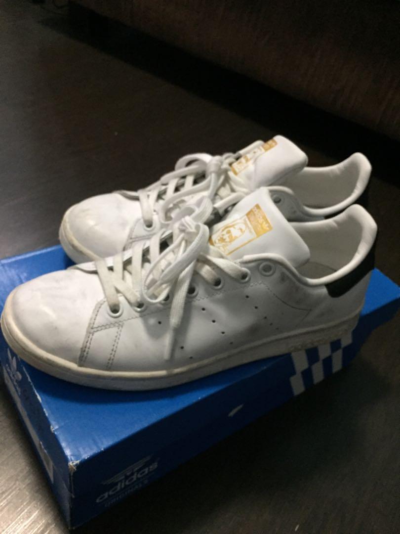 ADIDAS STAN SMITH WHITE BLACK GOLD
