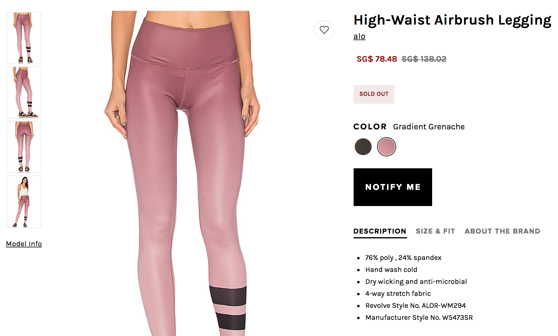 Alo ombre leggings sale