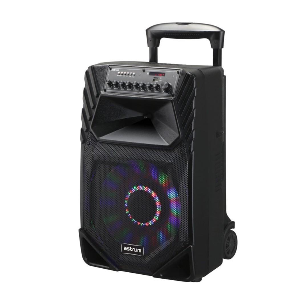Astrum TM155 Trolley Multimedia Wireless Bluetooth Speaker TM155 (Category: Soundbars, Speakers & Amplifiers) located in Mandaluyong City. Submitted by princessshyph (Listing ID 209023399, Image 2). Description: Astrum TM155 Trolley Multimedia Wireless Bluetooth Speaker 15" Subwoofer Tripod Stand 80W RMS USB, SD, Aux, BT, FM Radio, Antenna, Mic, Remote, Led Lights Karaoke 15" Trolley style wireless speaker with 80W RMS power, supports control fro