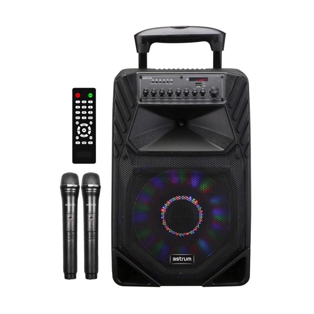Astrum TM155 Trolley Multimedia Wireless Bluetooth Speaker TM155 (Category: Soundbars, Speakers & Amplifiers) located in Mandaluyong City. Submitted by princessshyph (Listing ID 209023399, Image 1). Description: Astrum TM155 Trolley Multimedia Wireless Bluetooth Speaker 15" Subwoofer Tripod Stand 80W RMS USB, SD, Aux, BT, FM Radio, Antenna, Mic, Remote, Led Lights Karaoke 15" Trolley style wireless speaker with 80W RMS power, supports control fro