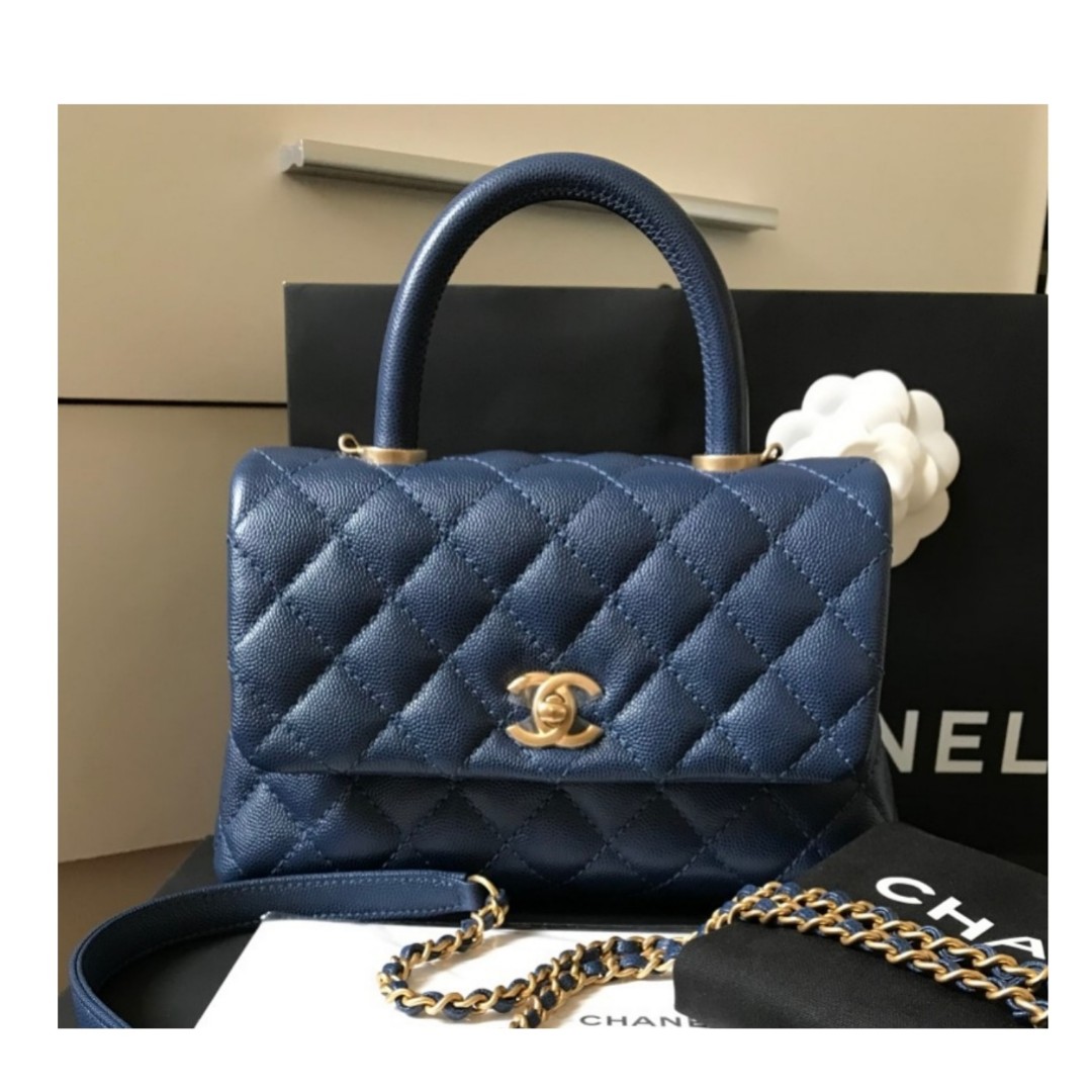 Authentic Chanel Coco Handle Mini Flap Bag, Luxury, Bags & Wallets on  Carousell