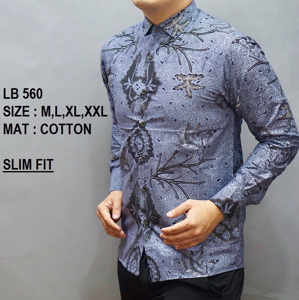 Baju batik lelaki 2025 slim fit